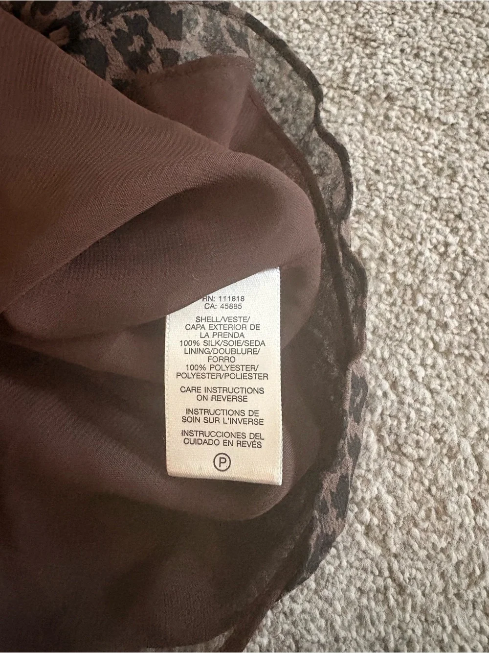 Michael Kors Brown Leopard Halter Cami Top